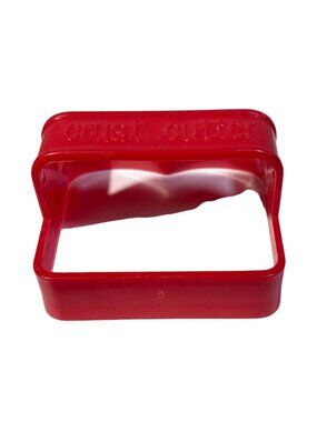 Crust Cutter Sandwich Shape Maker Red Plastic Kitchen Tool